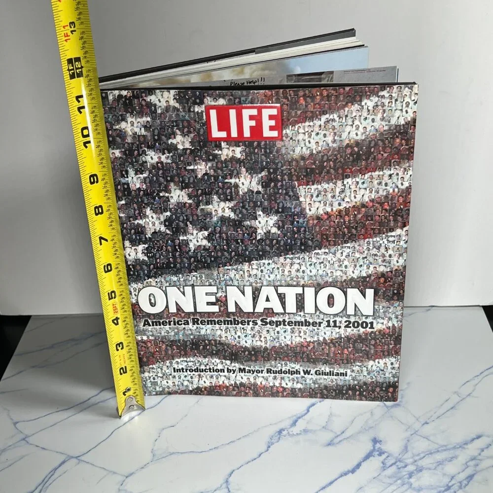 LIFE One Nation America Remembers 9/11 Hardcover Book Twin Towers NYC